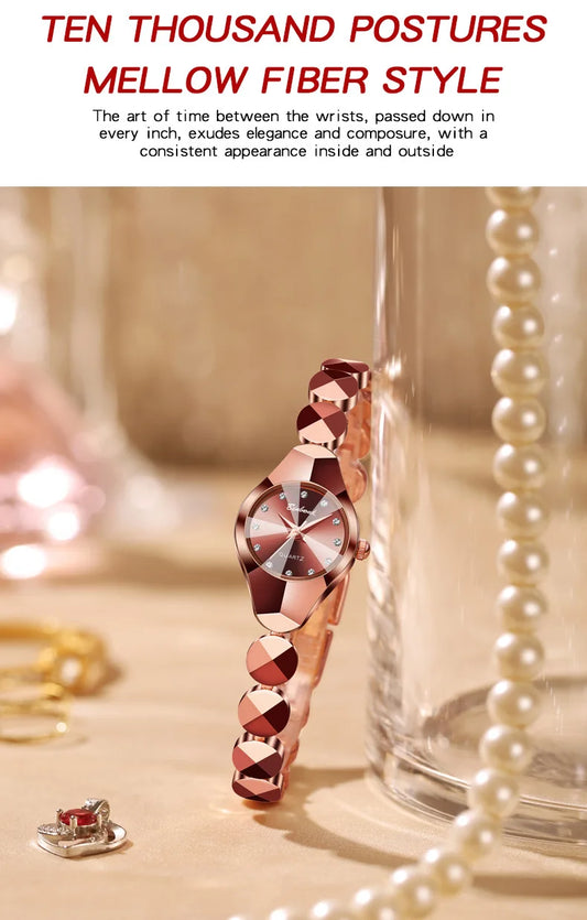 BINBOND 220 Women's Watch Waterproof High End Exquisite Bracelet Fashion Ins Style Light Luxury Quartz Watches for Woman ЧаŃŃ