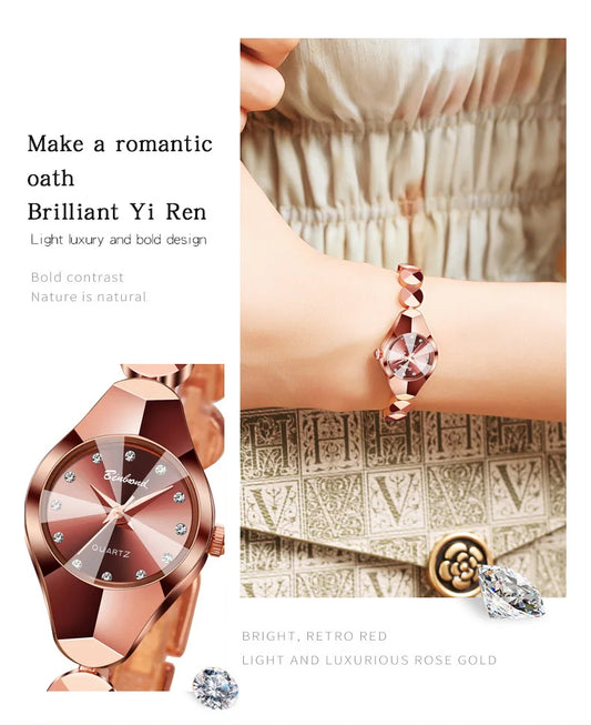 BINBOND 220 Women's Watch Waterproof High End Exquisite Bracelet Fashion Ins Style Light Luxury Quartz Watches for Woman ЧаŃŃ