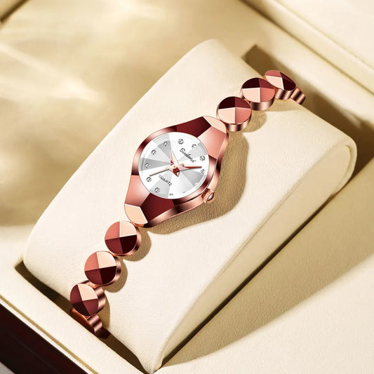 BINBOND 220 Women's Watch Waterproof High End Exquisite Bracelet Fashion Ins Style Light Luxury Quartz Watches for Woman ЧаŃŃ