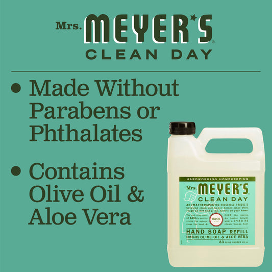 Mrs Meyers Liquid Hand Sp Refil Basl (6x33OZ )-9