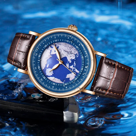 LIGE 2023 Top Luxury Brand Quartz Watch Men Leather Strap Military Watches 30ATM Waterproof Wristwatch Relogio Masculino 2023