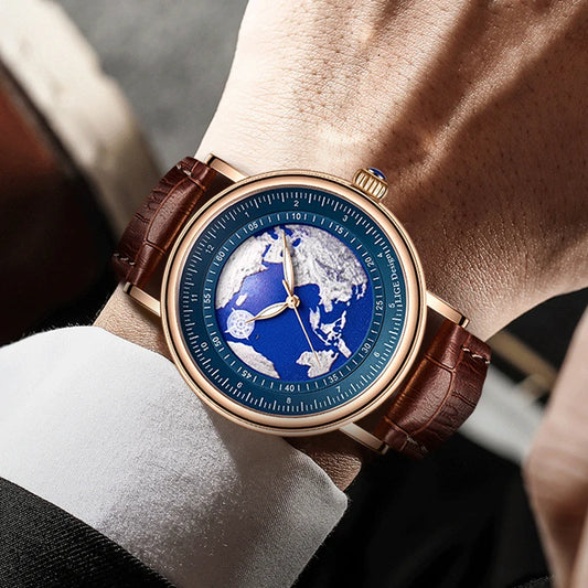 LIGE 2023 Top Luxury Brand Quartz Watch Men Leather Strap Military Watches 30ATM Waterproof Wristwatch Relogio Masculino 2023