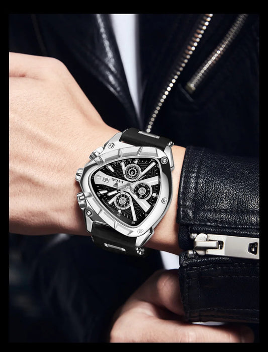LIGE Waterproof Watches For Men Top Brand Luxury Silicone Quartz Watch Men Military Sports Date Chronograph Relogios Masculino