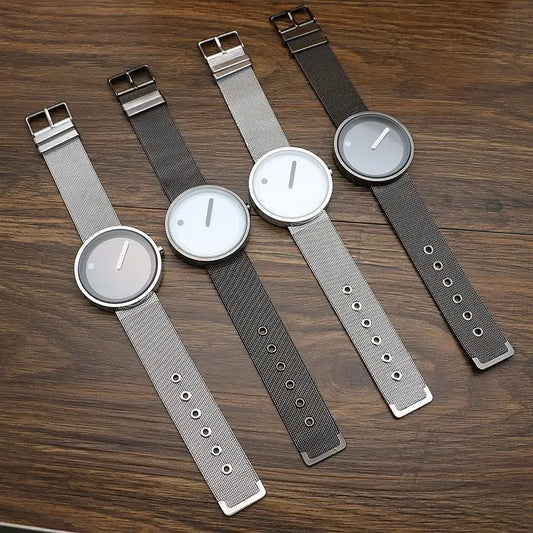 Men's Watch Korean Edition Student Simple New Concept Watch Trendy Male Trendy Women's Versatile Belt Fashion Quartz Watch
