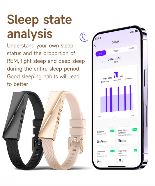 LIGE New Lady Smart Bracelet For Gifts Real Time Heart Rate Call Reminder Waterproof Multi-sport Mode Couple Wristband Health