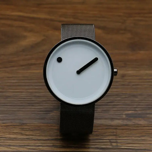 Men's Watch Korean Edition Student Simple New Concept Watch Trendy Male Trendy Women's Versatile Belt Fashion Quartz Watch