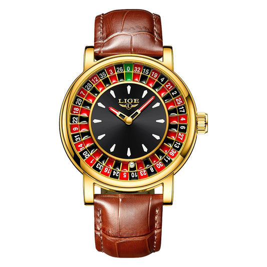 LIGE Business Watch Men Top Brand Luxury Creative Dial Design Watch For Men Military Sport Waterproof Men's Quartz Wristwatch