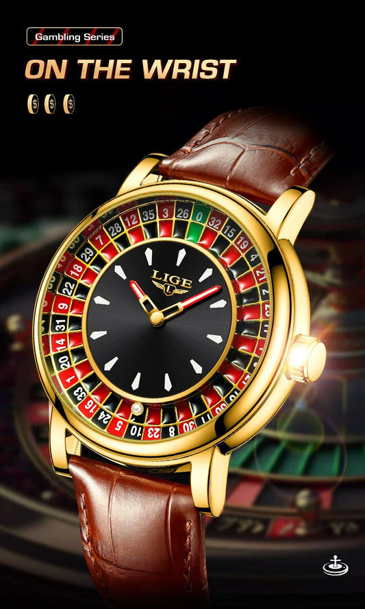 LIGE Business Watch Men Top Brand Luxury Creative Dial Design Watch For Men Military Sport Waterproof Men's Quartz Wristwatch
