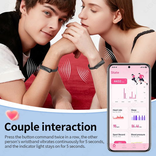 LIGE New Lady Smart Bracelet For Gifts Real Time Heart Rate Call Reminder Waterproof Multi-sport Mode Couple Wristband Health