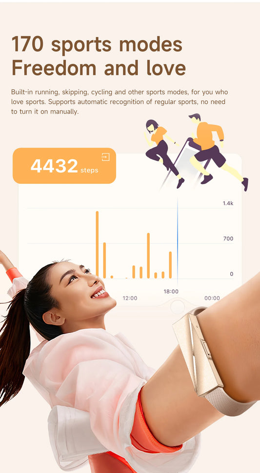 LIGE New Lady Smart Bracelet For Gifts Real Time Heart Rate Call Reminder Waterproof Multi-sport Mode Couple Wristband Health