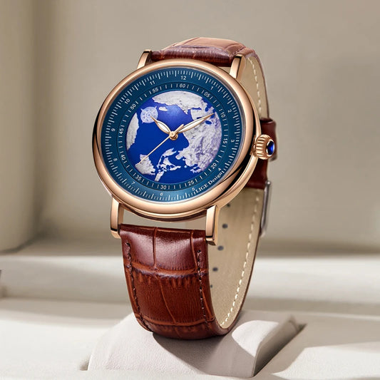 LIGE 2023 Top Luxury Brand Quartz Watch Men Leather Strap Military Watches 30ATM Waterproof Wristwatch Relogio Masculino 2023