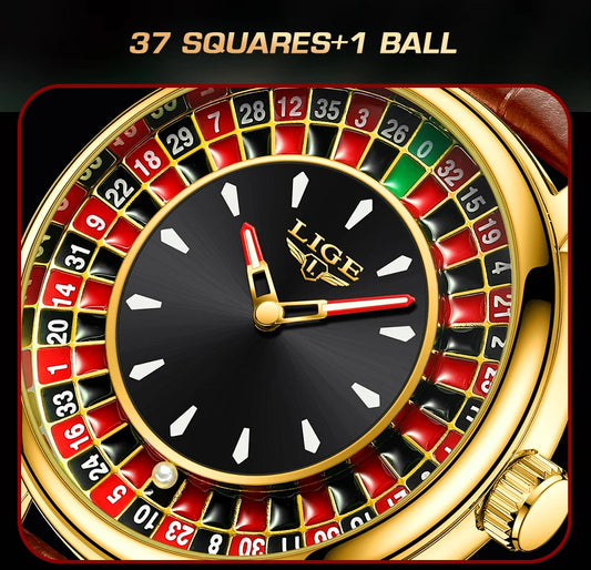 LIGE Business Watch Men Top Brand Luxury Creative Dial Design Watch For Men Military Sport Waterproof Men's Quartz Wristwatch